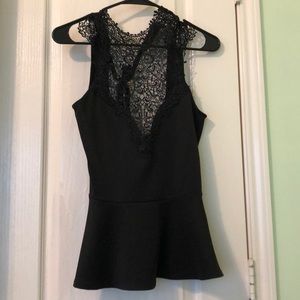 Black halter top